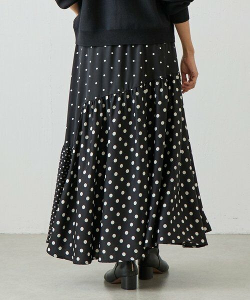 BEARDSLEY / ビアズリー ロング・マキシ丈スカート | ドットパッチワークロングスカート | 詳細3