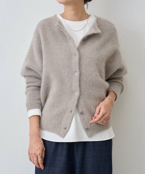 FOXウール後ろボタンニット （ニット・セーター）｜BEARDSLEY