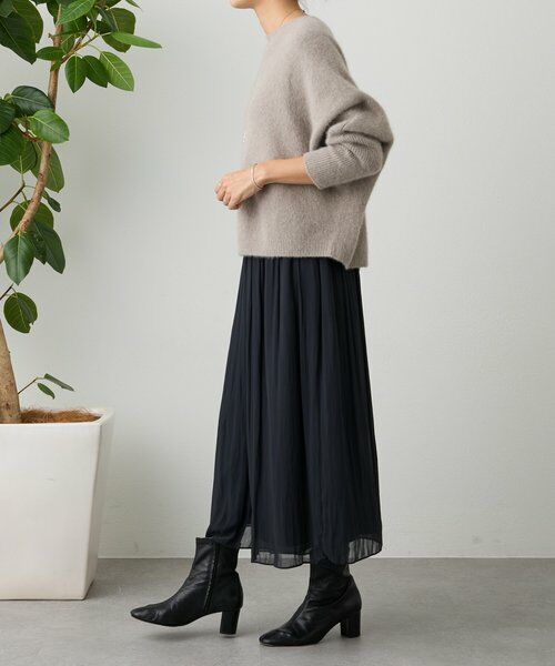 I438/BEARDSLEY オーバーサイズニット プルオーバー バックボタン FOXウール後ろボタンニット （ニット・セーター）｜BEARDSLEY