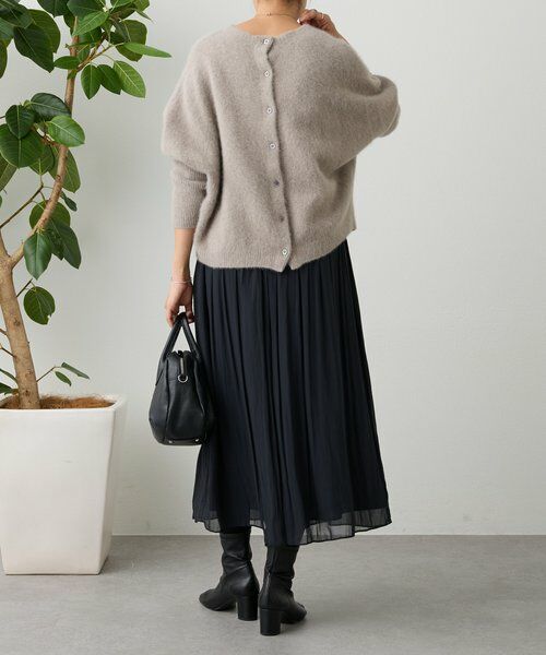 I438/BEARDSLEY オーバーサイズニット プルオーバー バックボタン FOXウール後ろボタンニット （ニット・セーター）｜BEARDSLEY