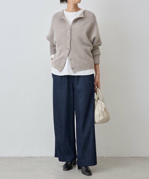 I438/BEARDSLEY オーバーサイズニット プルオーバー バックボタン FOXウール後ろボタンニット （ニット・セーター）｜BEARDSLEY