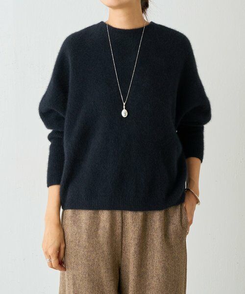 I438/BEARDSLEY オーバーサイズニット プルオーバー バックボタン FOXウール後ろボタンニット | BEARDSLEY(ビアズリー)レディース