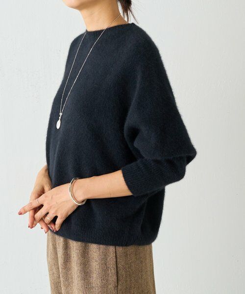 I438/BEARDSLEY オーバーサイズニット プルオーバー バックボタン FOXウール後ろボタンニット （ニット・セーター）｜BEARDSLEY