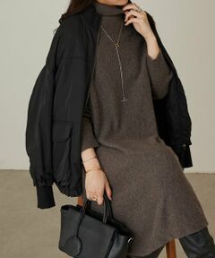 BEARDSLEY / ビアズリー ニット・セーター | タートルビッグニット(ロング)