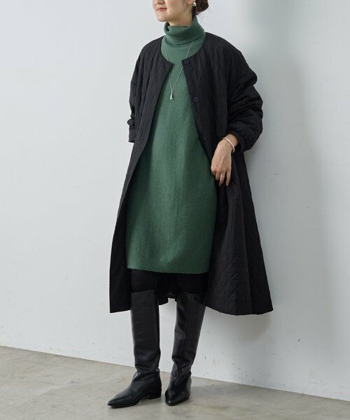 21 ビアズリー BEARDSLEY ニット セーター トップス シャツ 長袖 セール】タートルビッグニット(ロング)（ニット/セーター