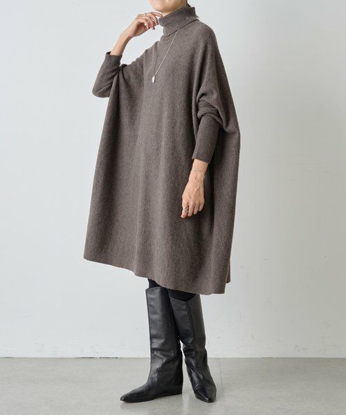 BEARDSLEY✨ビッグニットプルオーバー　ブラック ニットコンビプリーツプルオーバー （シャツ・ブラウス