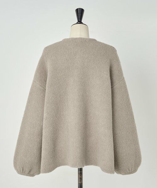 BEARDSLEY / ビアズリー ブルゾン | パフ袖ニットコート | 詳細11