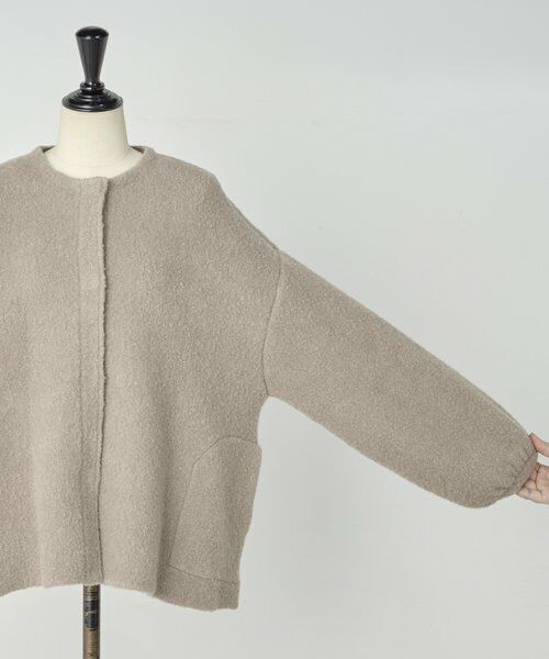 BEARDSLEY / ビアズリー ブルゾン | パフ袖ニットコート | 詳細12