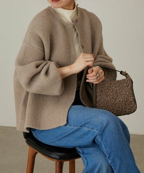 BEARDSLEY / ビアズリー ブルゾン | パフ袖ニットコート | 詳細2