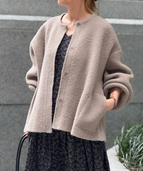 BEARDSLEY / ビアズリー ブルゾン | パフ袖ニットコート | 詳細21