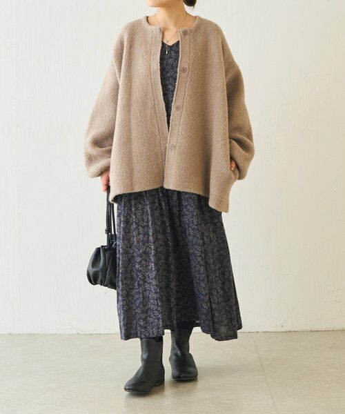 BEARDSLEY / ビアズリー ブルゾン | パフ袖ニットコート | 詳細26