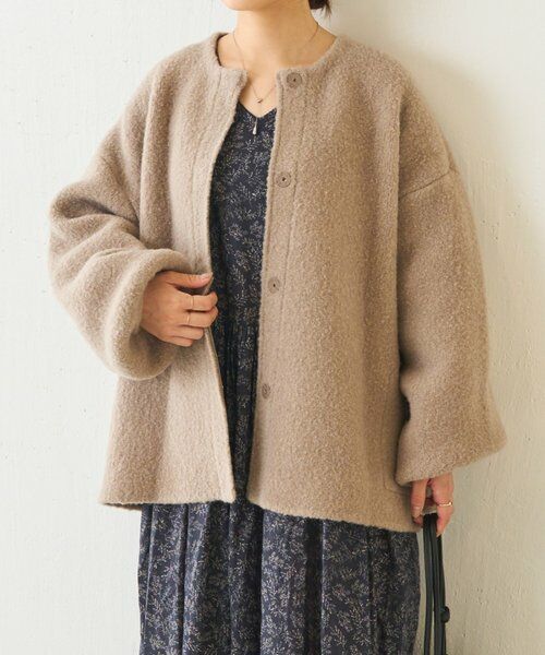 BEARDSLEY / ビアズリー ブルゾン | パフ袖ニットコート | 詳細28