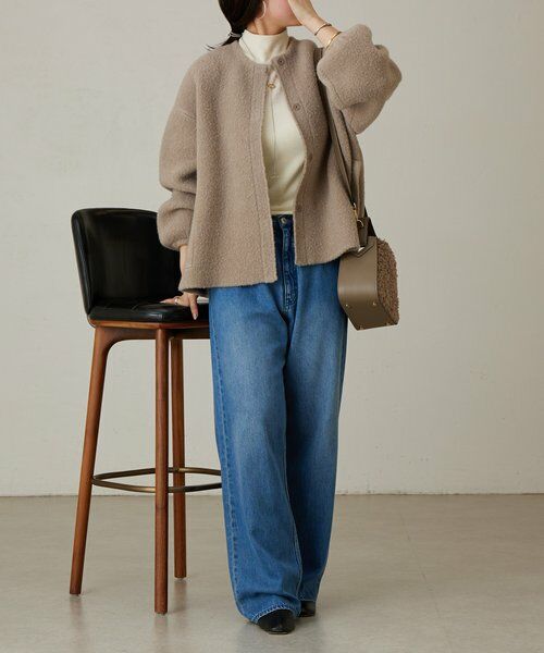 BEARDSLEY / ビアズリー ブルゾン | パフ袖ニットコート | 詳細3