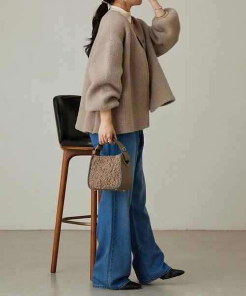 BEARDSLEY / ビアズリー ブルゾン | パフ袖ニットコート | 詳細4