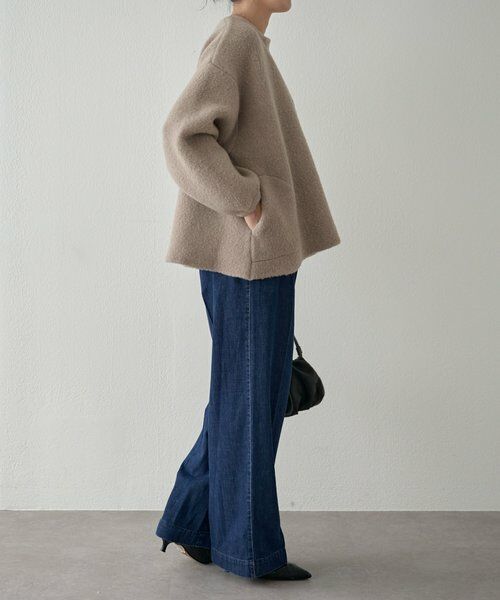 BEARDSLEY / ビアズリー ブルゾン | パフ袖ニットコート | 詳細6