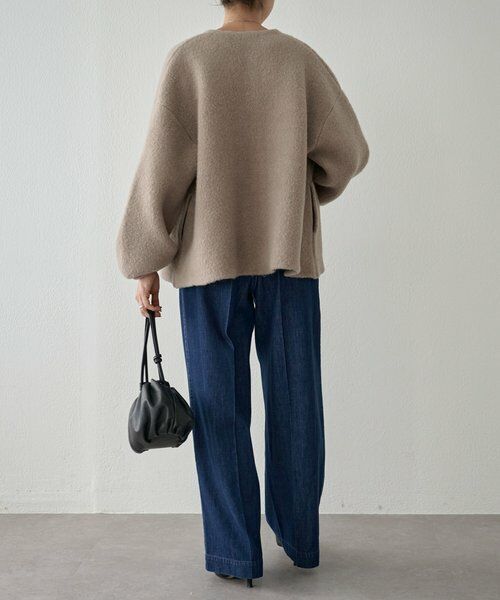 BEARDSLEY / ビアズリー ブルゾン | パフ袖ニットコート | 詳細7