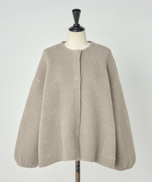 BEARDSLEY / ビアズリー ブルゾン | パフ袖ニットコート | 詳細8