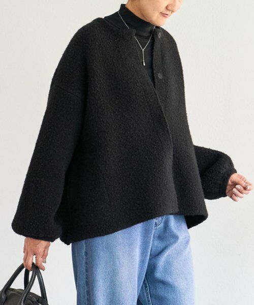 BEARDSLEY / ビアズリー ブルゾン | パフ袖ニットコート | 詳細29