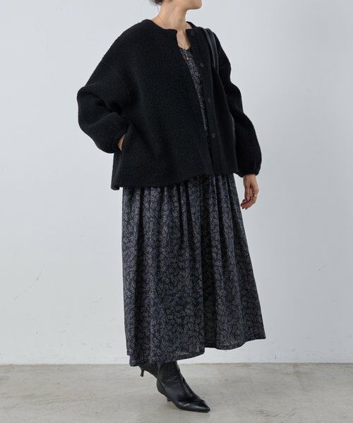 BEARDSLEY / ビアズリー ブルゾン | パフ袖ニットコート | 詳細12