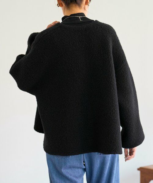 BEARDSLEY / ビアズリー ブルゾン | パフ袖ニットコート | 詳細4