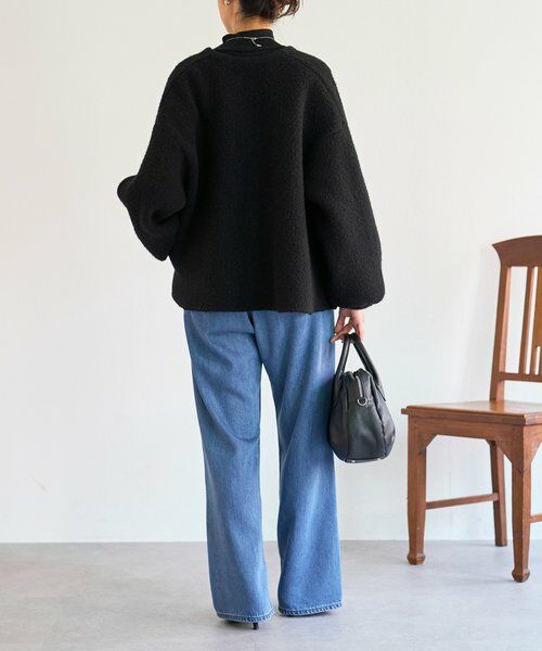 BEARDSLEY / ビアズリー ブルゾン | パフ袖ニットコート | 詳細7