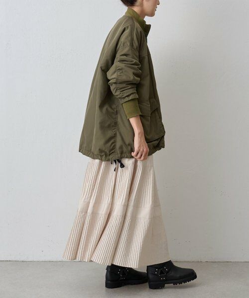 BEARDSLEY ビアズリー フレアMA-1ブルゾン カーキ コート 追加予約決定】フレアMA-1ブルゾン | BEARDSLEY(ビアズリー)の