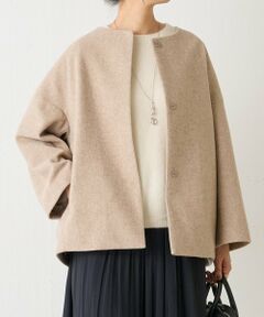 BEARDSLEY / ビアズリー その他アウター | 後ろぷっくりウールショートコート