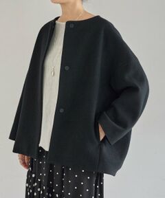BEARDSLEY / ビアズリー その他アウター | 後ろぷっくりウールショートコート