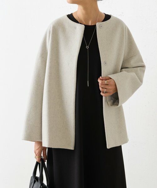 BEARDSLEY / ビアズリー その他アウター | 後ろぷっくりウールショートコート | 詳細1