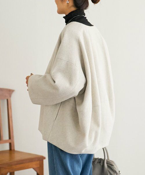 BEARDSLEY / ビアズリー その他アウター | 後ろぷっくりウールショートコート | 詳細12