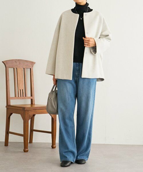 BEARDSLEY / ビアズリー その他アウター | 後ろぷっくりウールショートコート | 詳細13