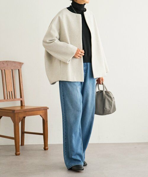 BEARDSLEY / ビアズリー その他アウター | 後ろぷっくりウールショートコート | 詳細15