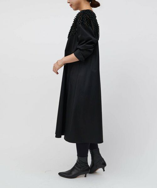 BEARDSLEY / ビアズリー ロング・マキシ丈ワンピース | フェザージャガードフレアワンピース | 詳細10