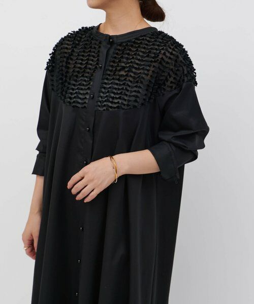 BEARDSLEY / ビアズリー ロング・マキシ丈ワンピース | フェザージャガードフレアワンピース | 詳細14