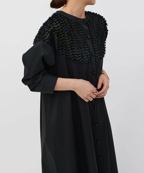 BEARDSLEY / ビアズリー ロング・マキシ丈ワンピース | フェザージャガードフレアワンピース | 詳細17