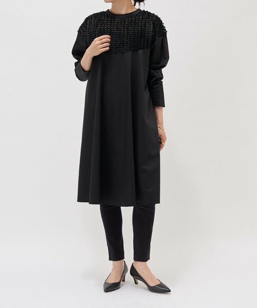 BEARDSLEY / ビアズリー ロング・マキシ丈ワンピース | フェザージャガードフレアワンピース | 詳細19