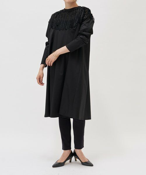 BEARDSLEY / ビアズリー ロング・マキシ丈ワンピース | フェザージャガードフレアワンピース | 詳細20