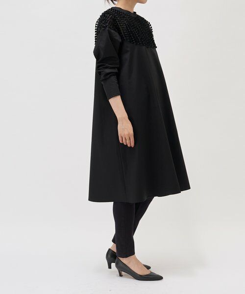 BEARDSLEY / ビアズリー ロング・マキシ丈ワンピース | フェザージャガードフレアワンピース | 詳細24