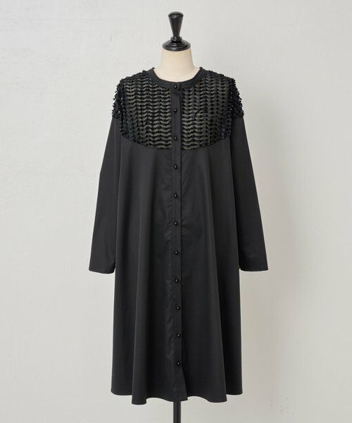 BEARDSLEY / ビアズリー ロング・マキシ丈ワンピース | フェザージャガードフレアワンピース | 詳細26