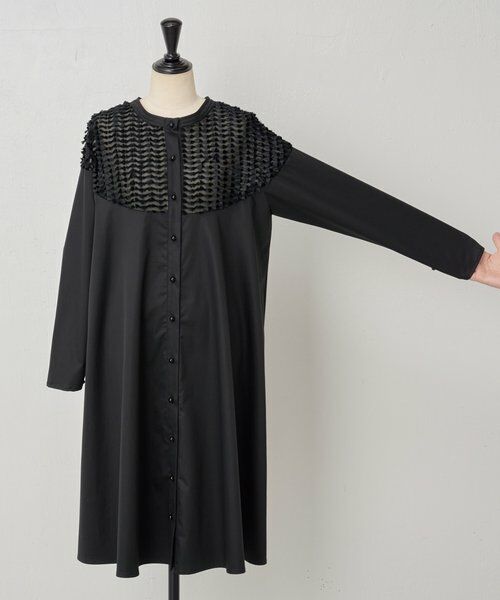 BEARDSLEY / ビアズリー ロング・マキシ丈ワンピース | フェザージャガードフレアワンピース | 詳細27