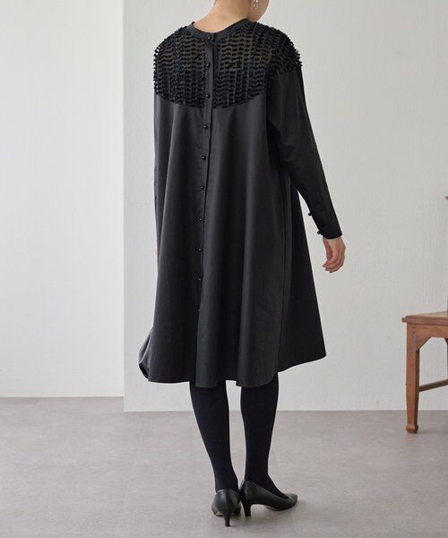 BEARDSLEY / ビアズリー ロング・マキシ丈ワンピース | フェザージャガードフレアワンピース | 詳細3