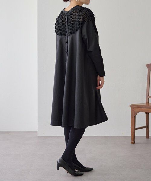 BEARDSLEY / ビアズリー ロング・マキシ丈ワンピース | フェザージャガードフレアワンピース | 詳細4