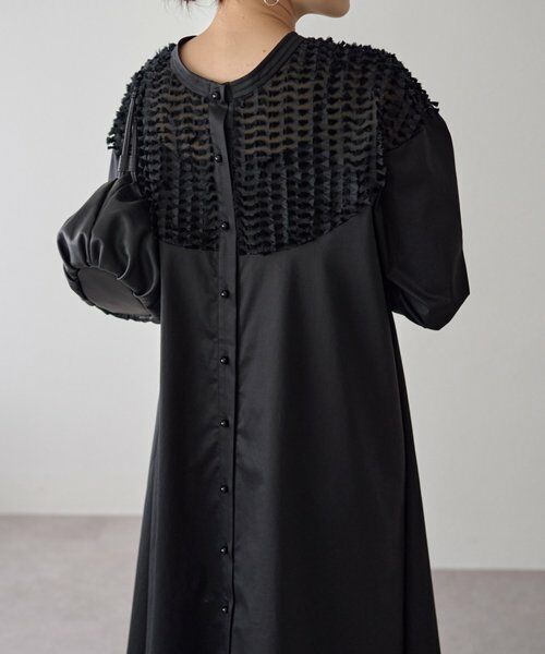 BEARDSLEY / ビアズリー ロング・マキシ丈ワンピース | フェザージャガードフレアワンピース | 詳細7