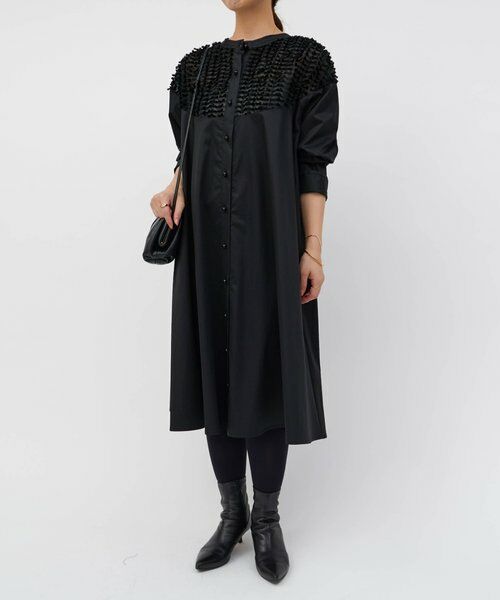 BEARDSLEY / ビアズリー ロング・マキシ丈ワンピース | フェザージャガードフレアワンピース | 詳細8