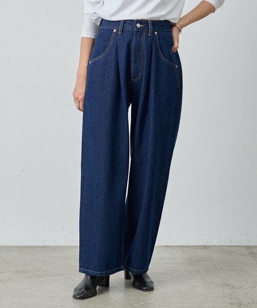 BEARDSLEY / ビアズリー デニムパンツ | 《FRIPIER》バギータックデニム | 詳細4