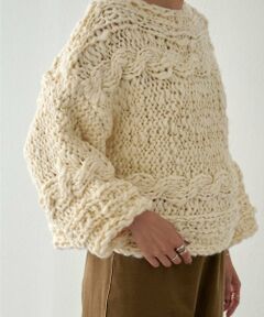 BEARDSLEY / ビアズリー ニット・セーター | 《15 quinze》棒針ケーブルプルオーバー