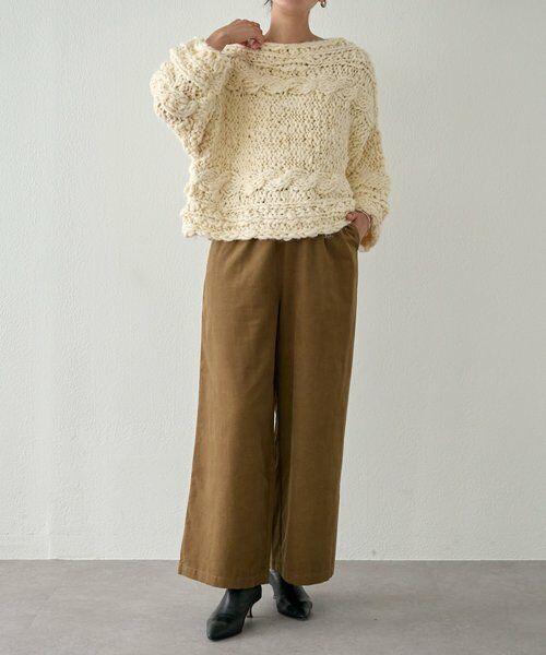 BEARDSLEY / ビアズリー ニット・セーター | 《15 quinze》棒針ケーブルプルオーバー | 詳細10