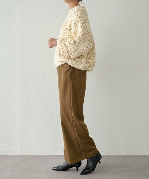 BEARDSLEY / ビアズリー ニット・セーター | 《15 quinze》棒針ケーブルプルオーバー | 詳細11