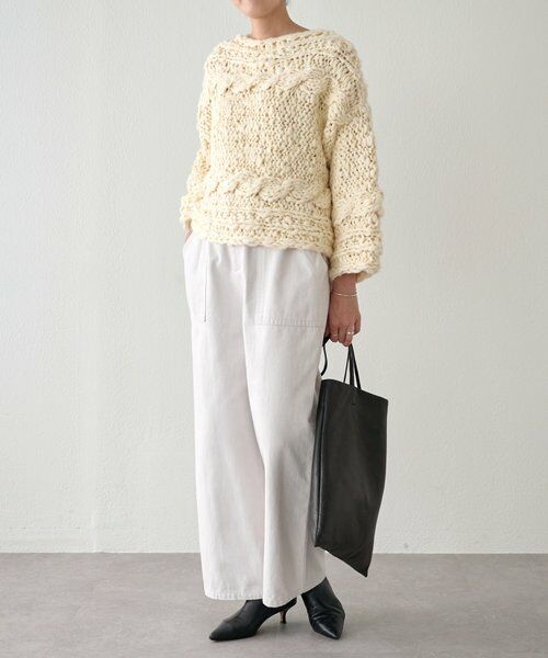 BEARDSLEY / ビアズリー ニット・セーター | 《15 quinze》棒針ケーブルプルオーバー | 詳細13