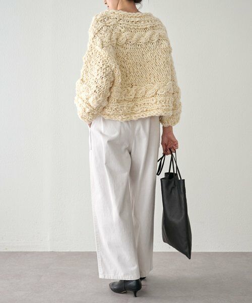 BEARDSLEY / ビアズリー ニット・セーター | 《15 quinze》棒針ケーブルプルオーバー | 詳細15